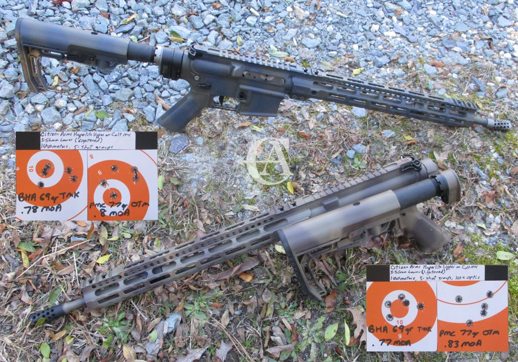 Hyperlite Rifle Uppers On Customer's Colt M4 Receivers