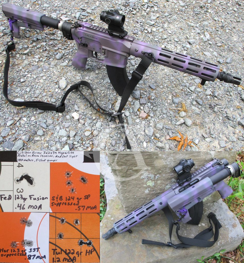 Citizen Arms Left Hand Hyperlite Pistol On Aero Receiver